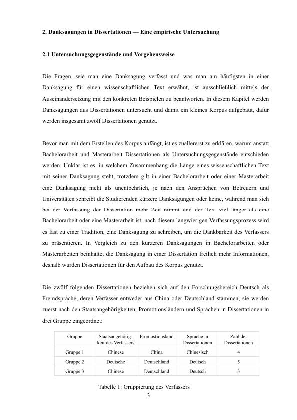 danksagung dissertation medizin beispiel