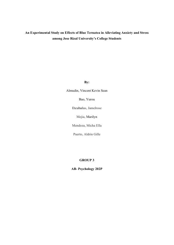 blue ternatea thesis