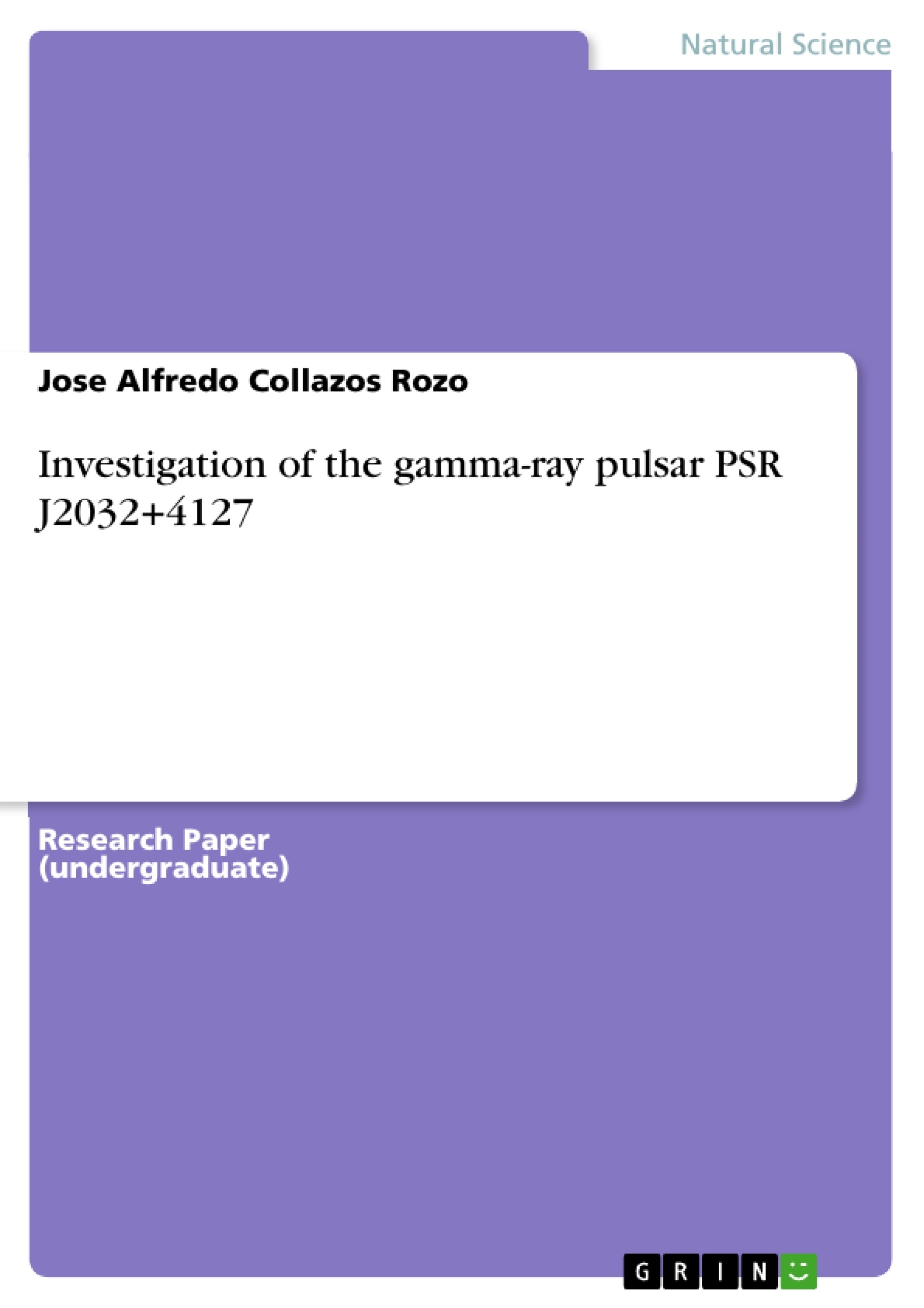 Title: Investigation of the gamma-ray pulsar PSR J2032+4127