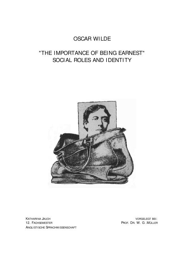 Title: Social Role and Double Life in Oscar Wilde`s "The Importance of Being Ernest"