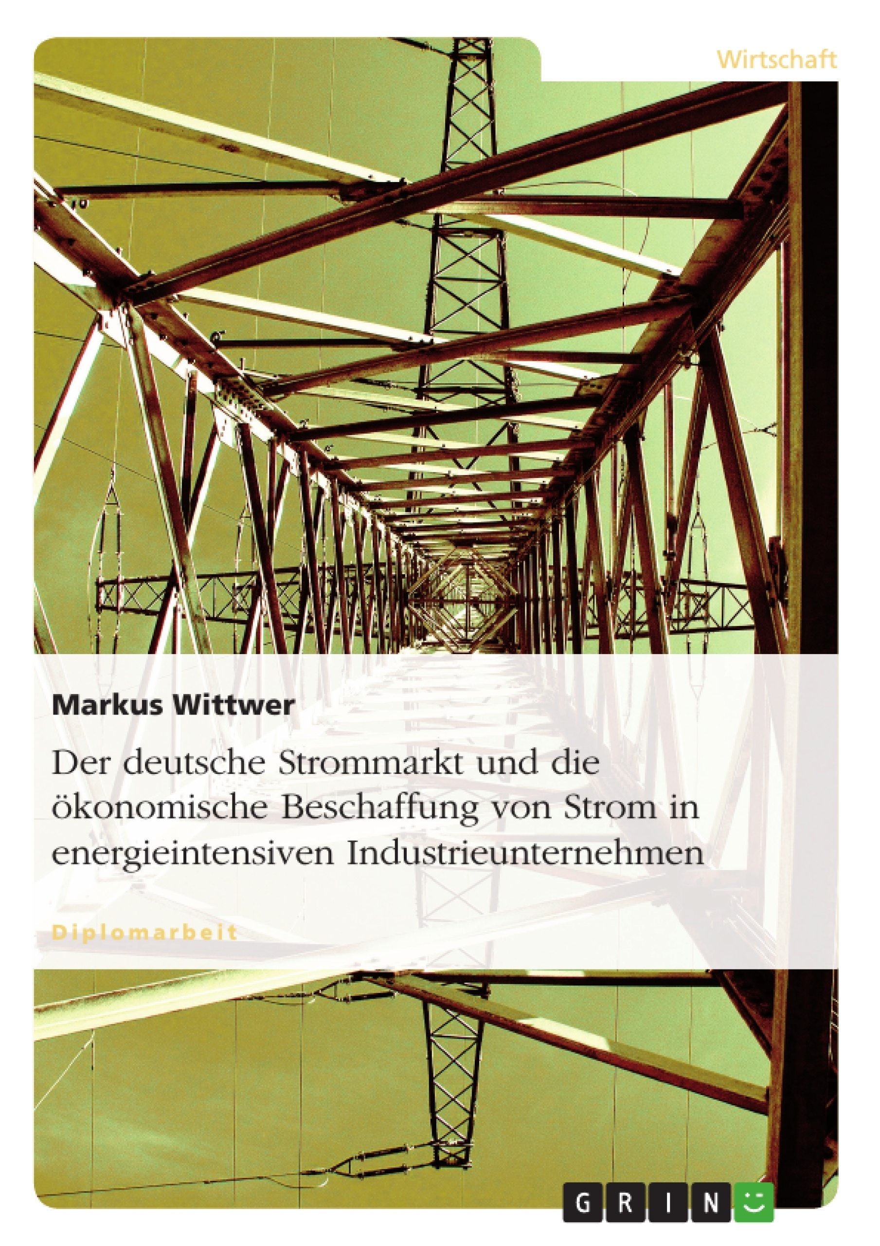 Titel: Der deutsche Strommarkt und die ökonomische Beschaffung von Strom in energieintensiven Industrieunternehmen