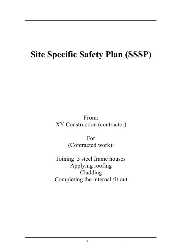 New Zealand Work Site Specific Safety Plan (SSSP). A Case Study - GRIN