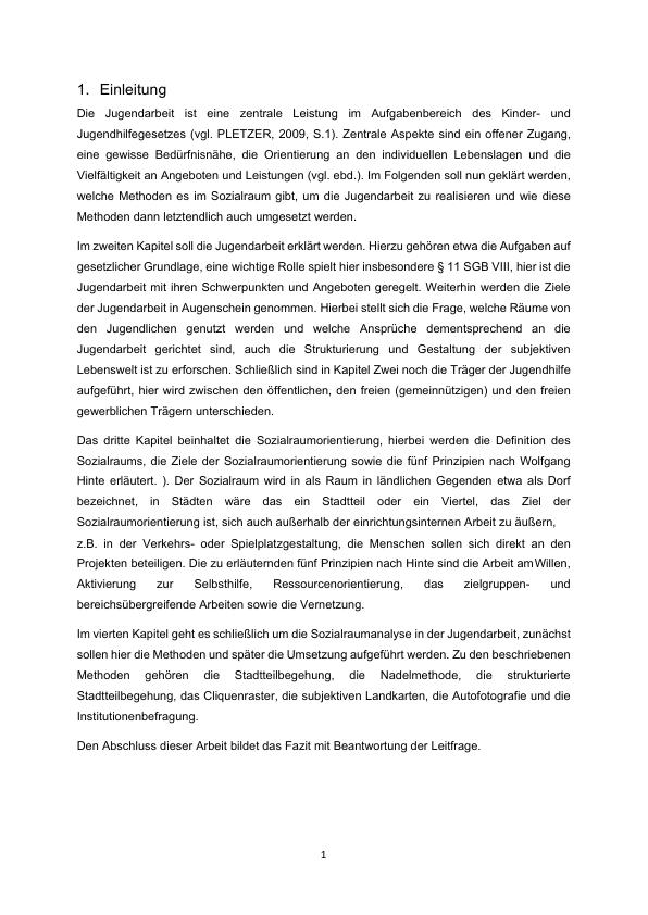 Zur Bedeutung Der Sozialraumanalyse In Der Sozialraumorientierten ...