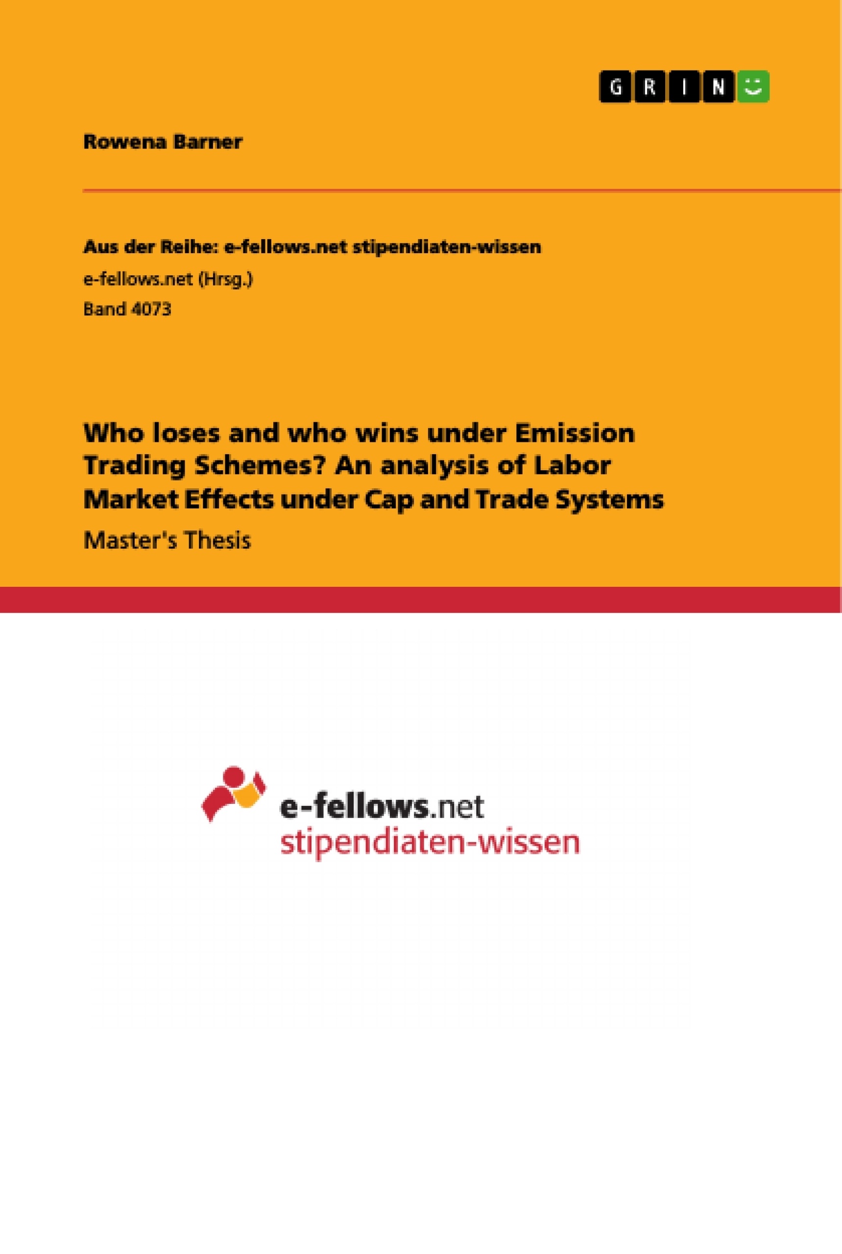 Title: Who loses and who wins under Emission Trading Schemes? An analysis of Labor Market Effects under Cap and Trade Systems