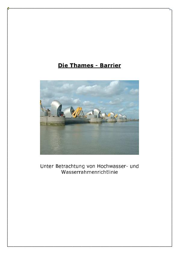 Título: Die Thames Barrier