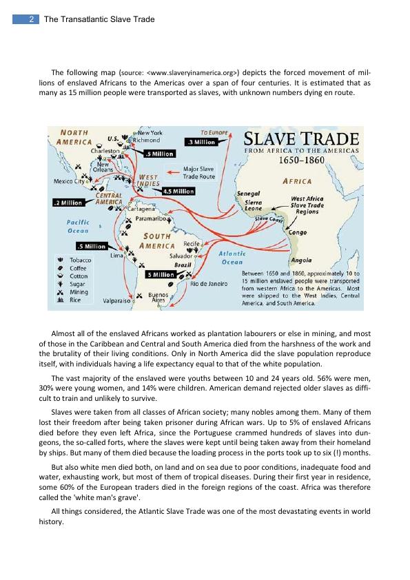 essay on transatlantic slave trade
