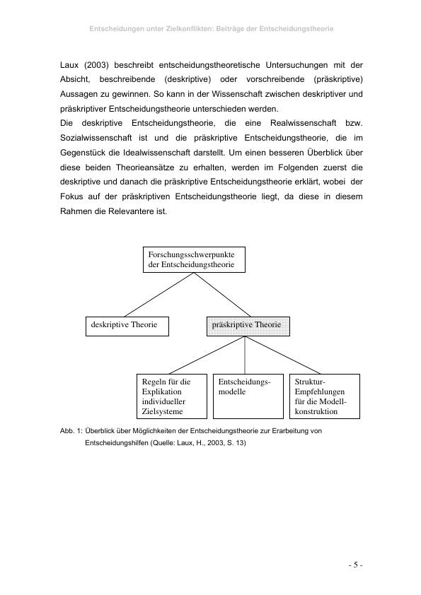 Entscheidungen Unter Zielkonflikten: Beiträge Der Entscheidungstheorie ...