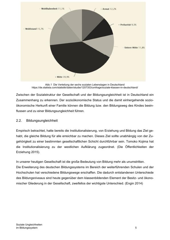 Soziale Ungleichheiten Im Deutschen Bildungssystem. Ursachen Und ...