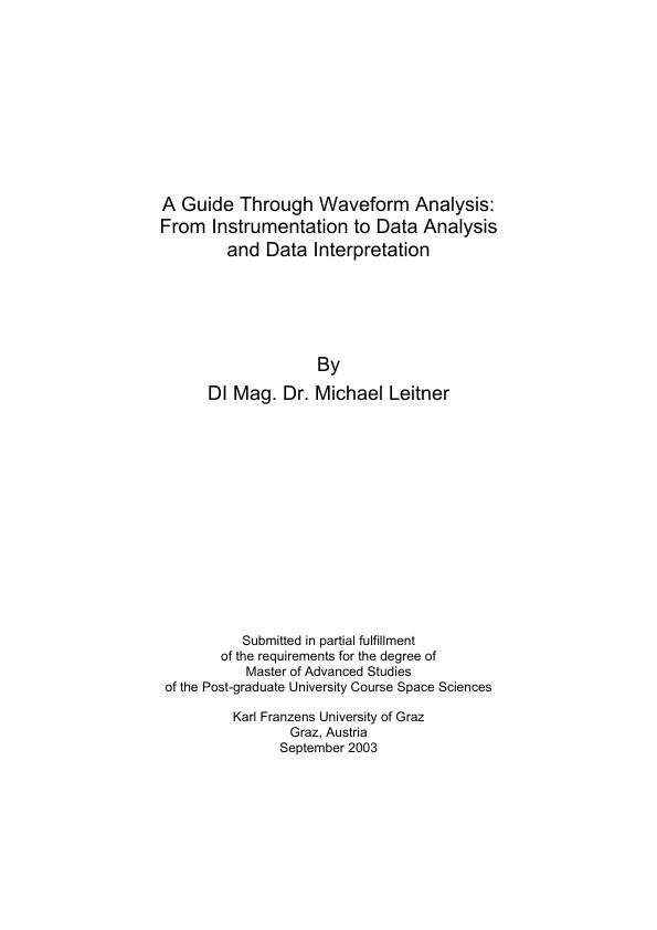 Thesis analysis interpretation data