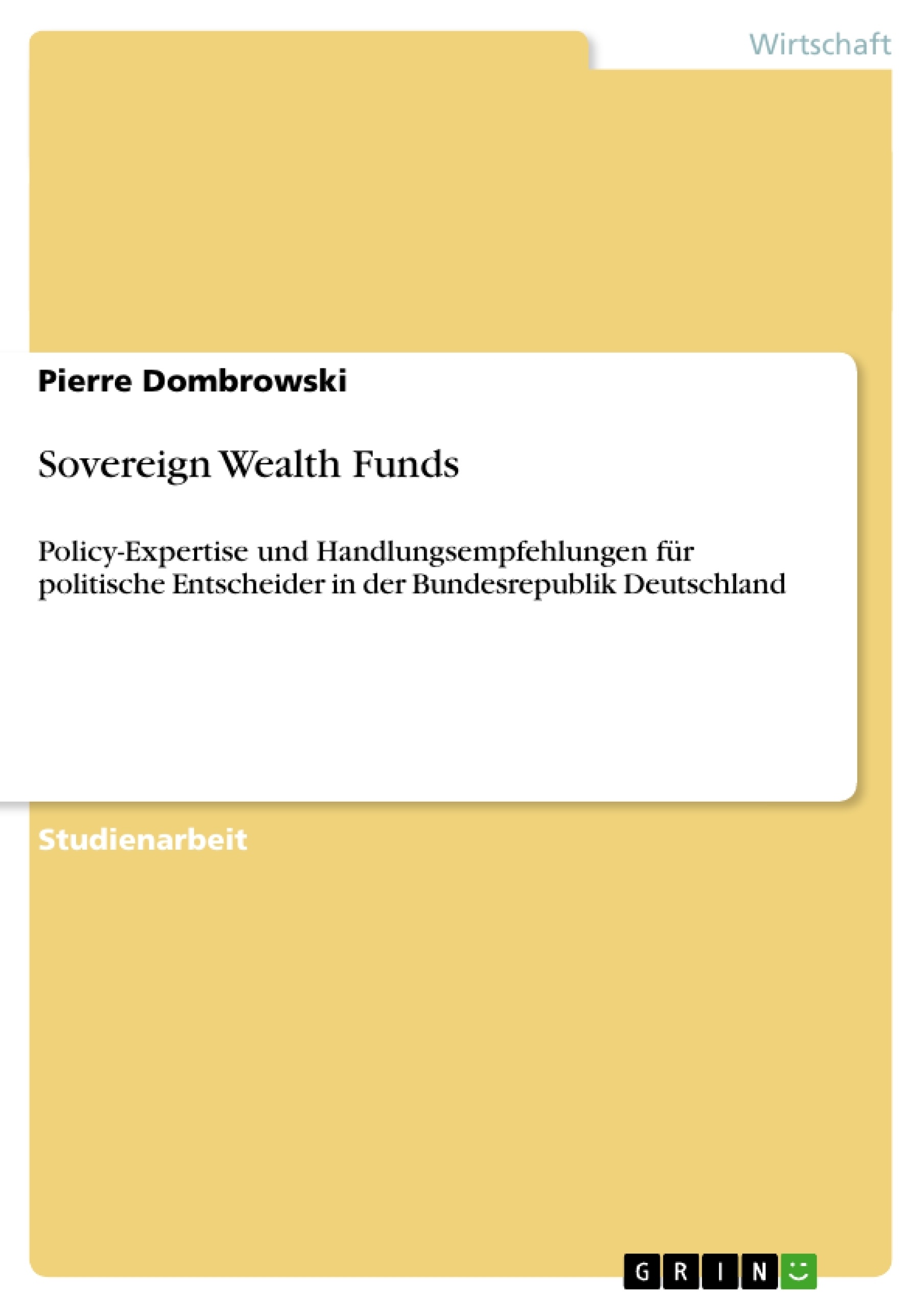 Título: Sovereign Wealth Funds
