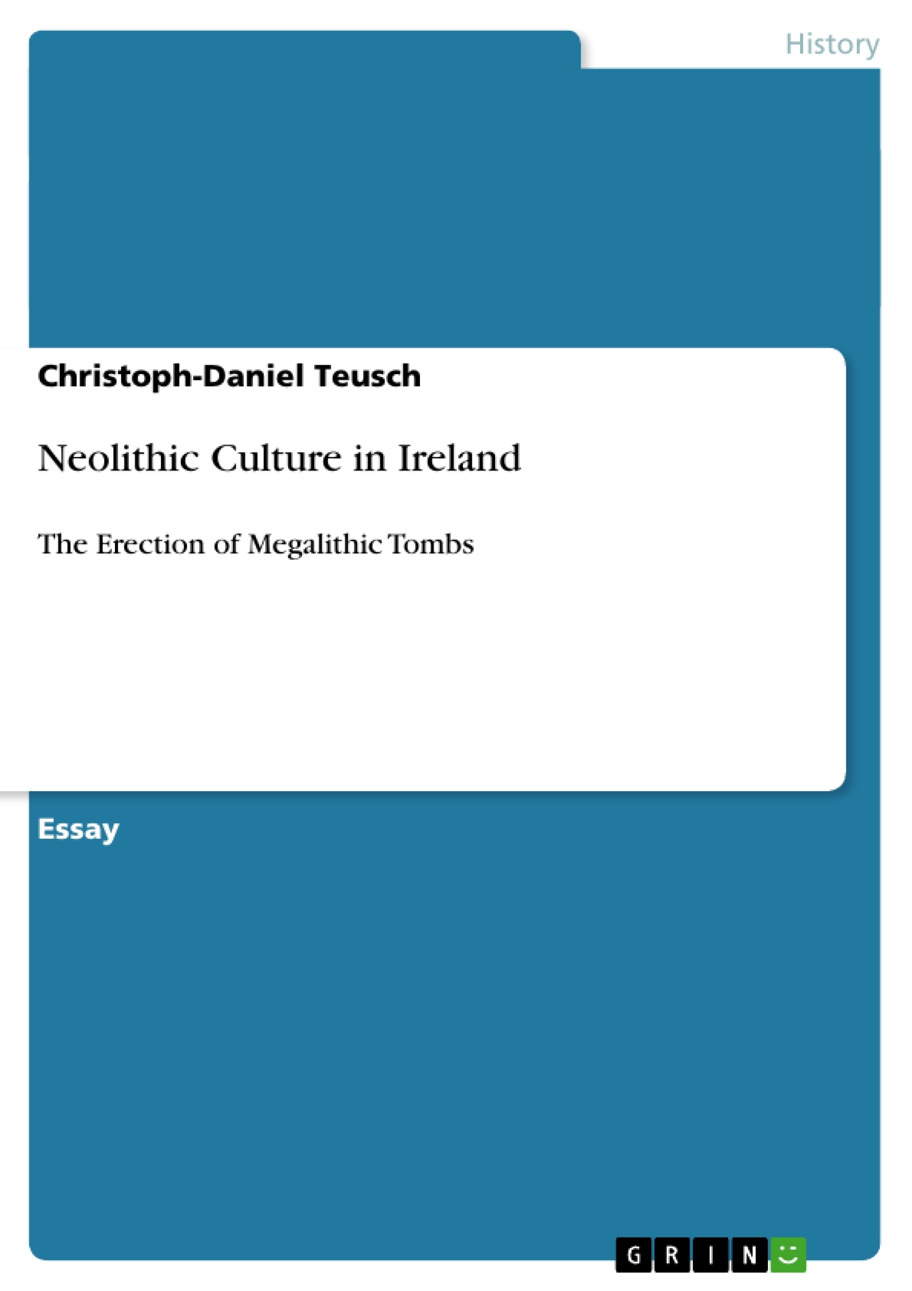 Titre: Neolithic Culture in Ireland 