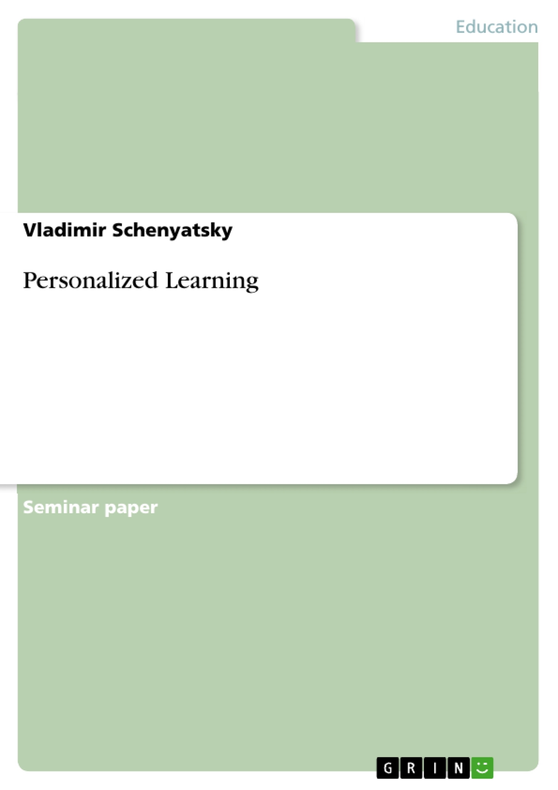 Titre: Personalized Learning
