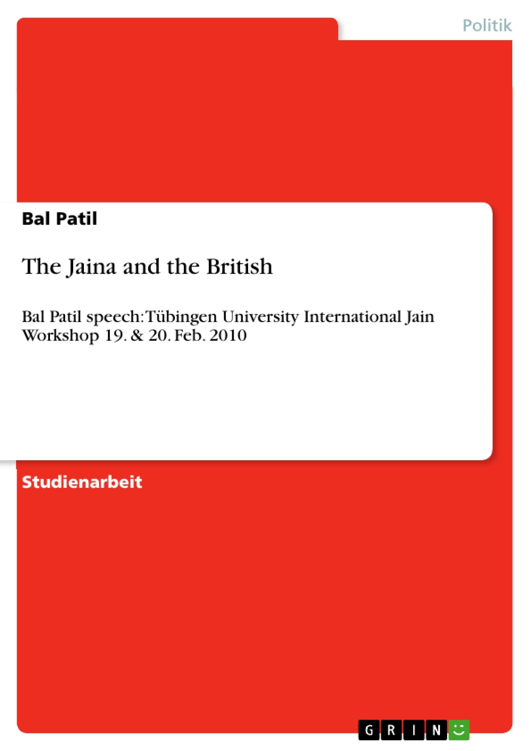 Titel: The Jaina and the British