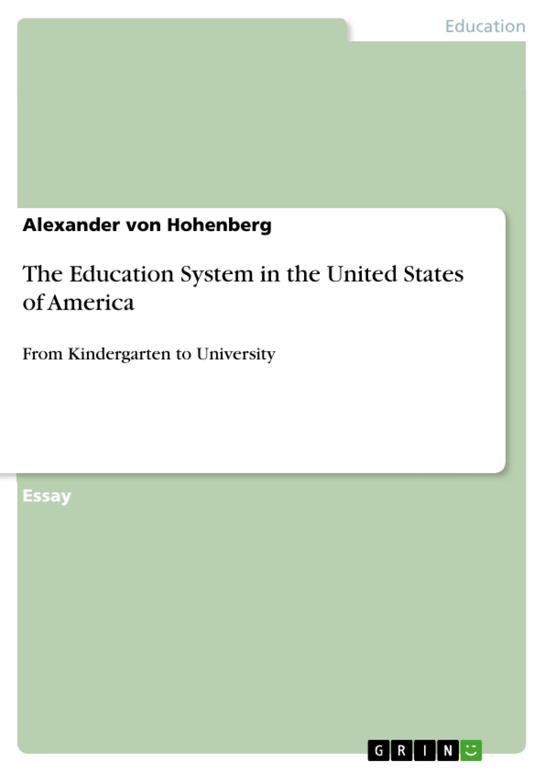 usa education system essay