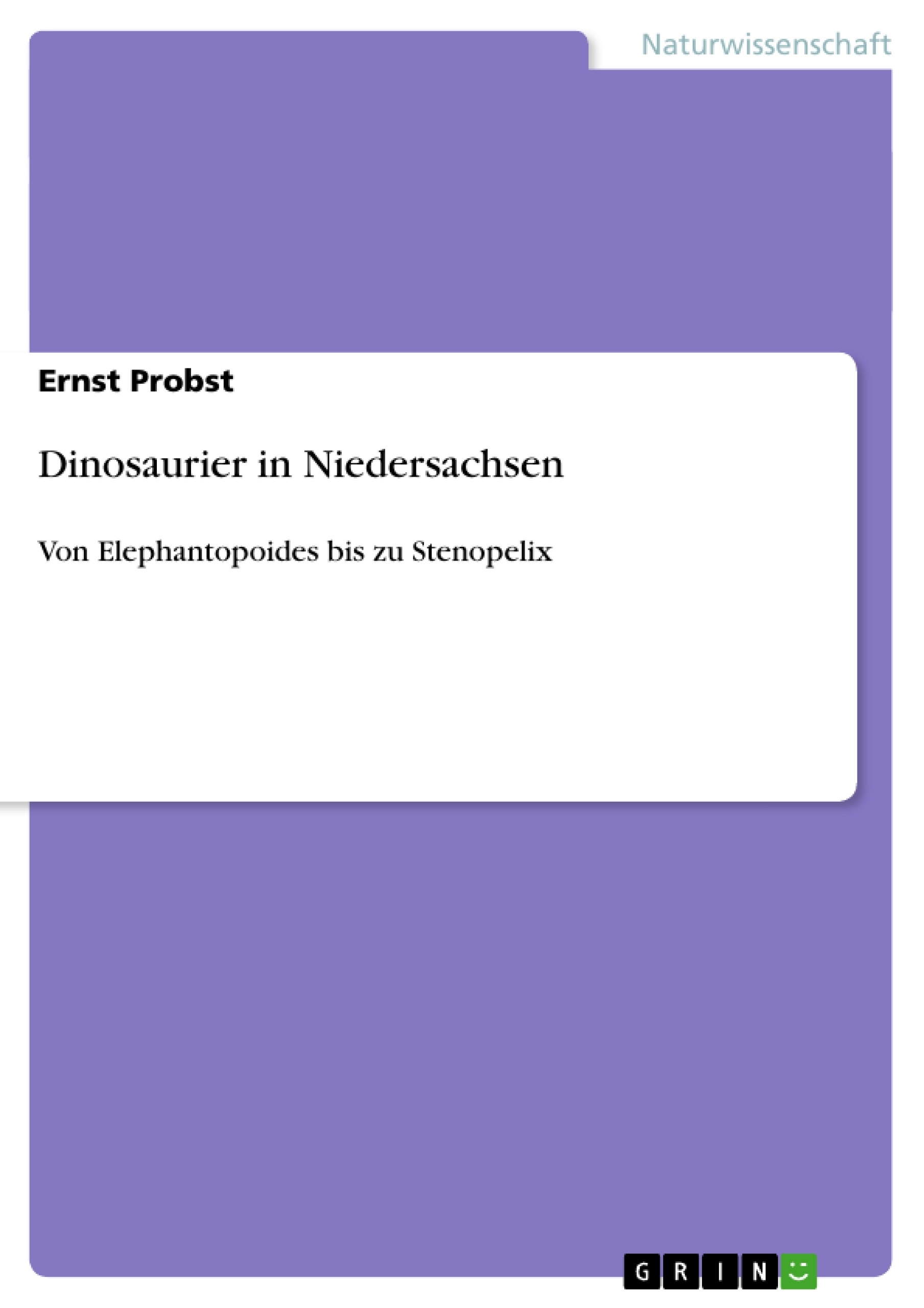 Titre: Dinosaurier in Niedersachsen