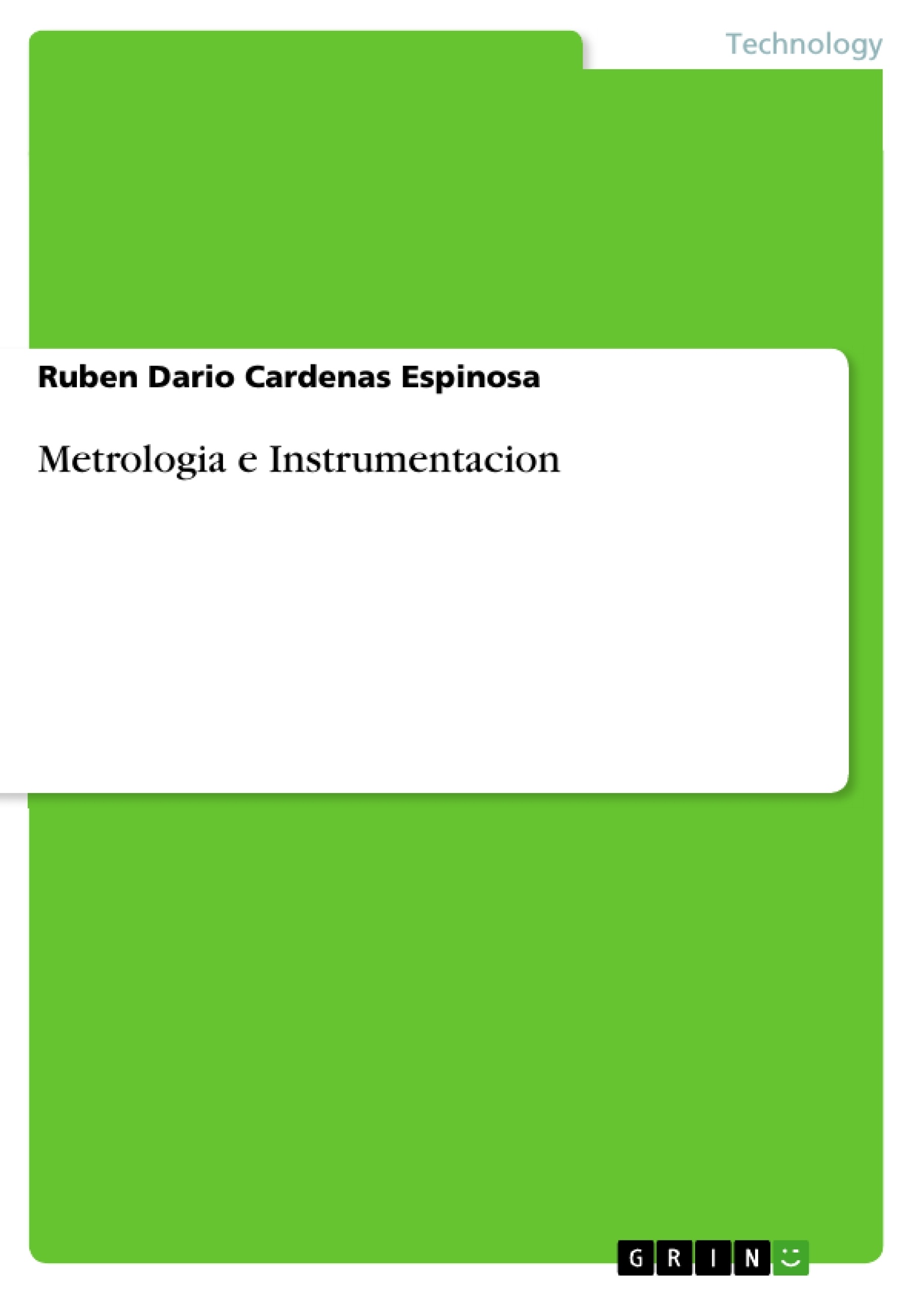 Titel: Metrologia e Instrumentacion