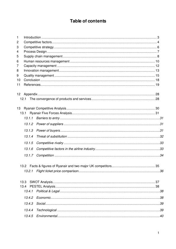 Titel: Case study and comparative strategic analysis of Toyota and Ryanair