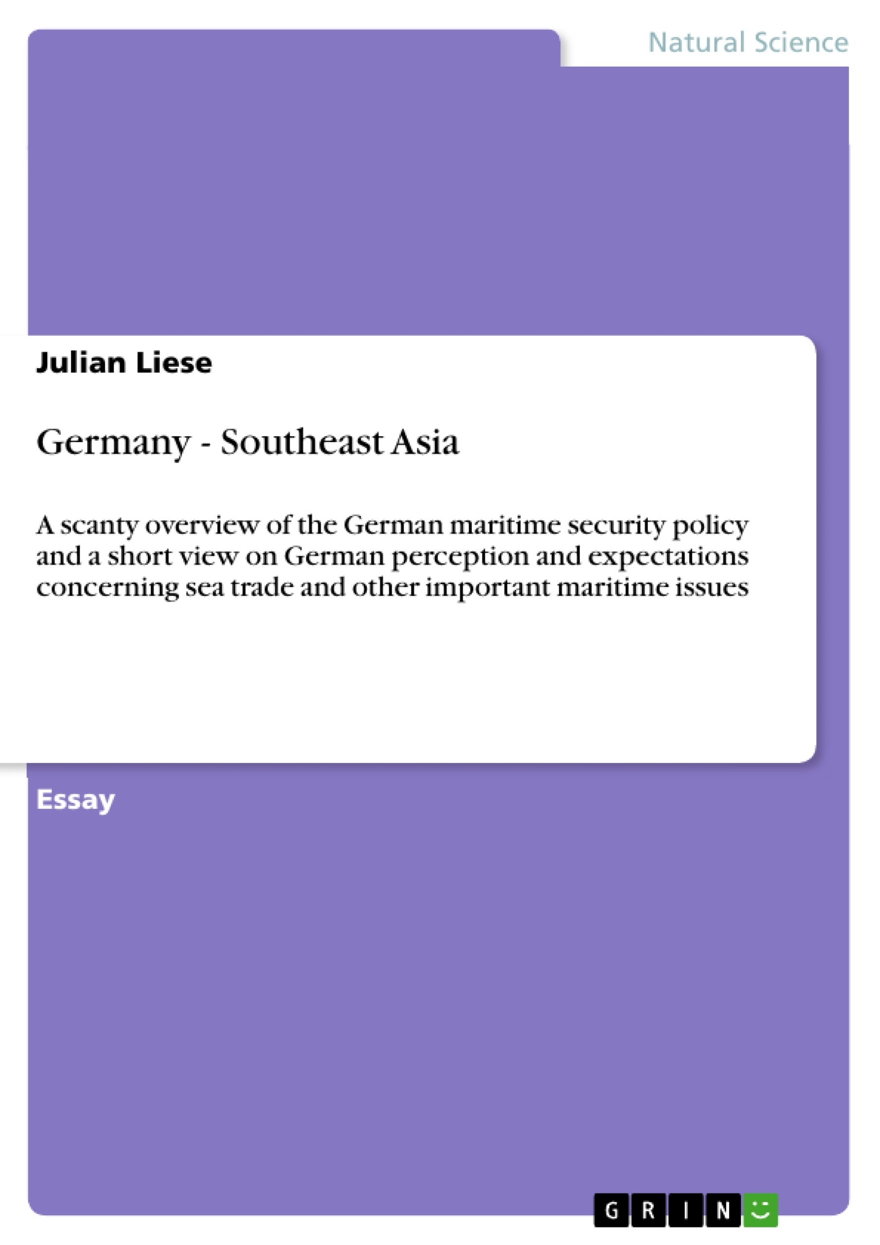 Título: Germany - Southeast Asia