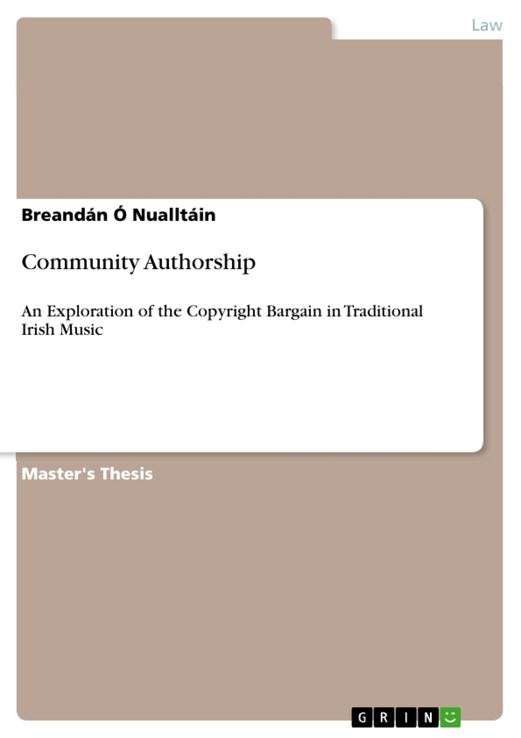 Titre: Community Authorship