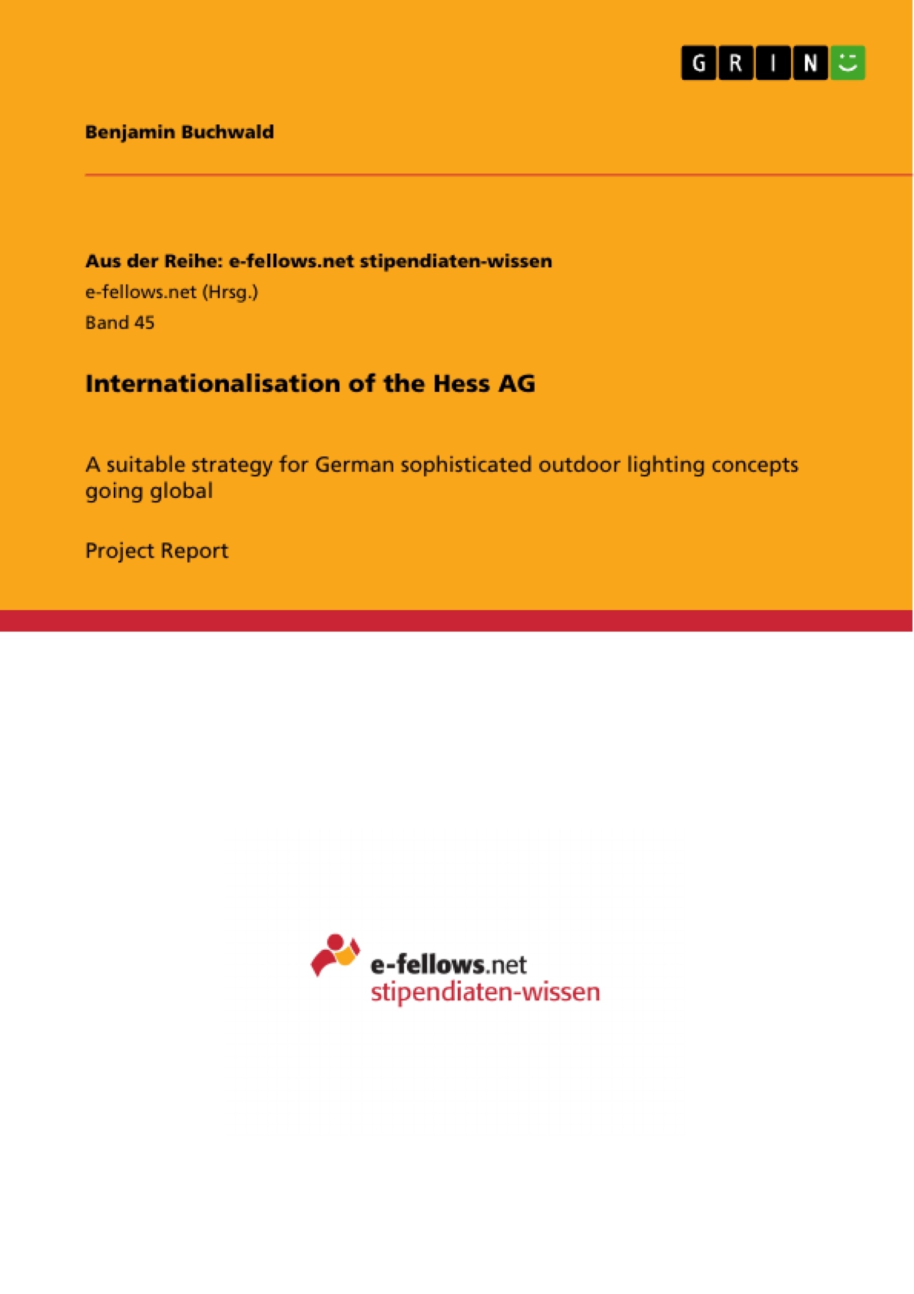 Title: Internationalisation of the Hess AG