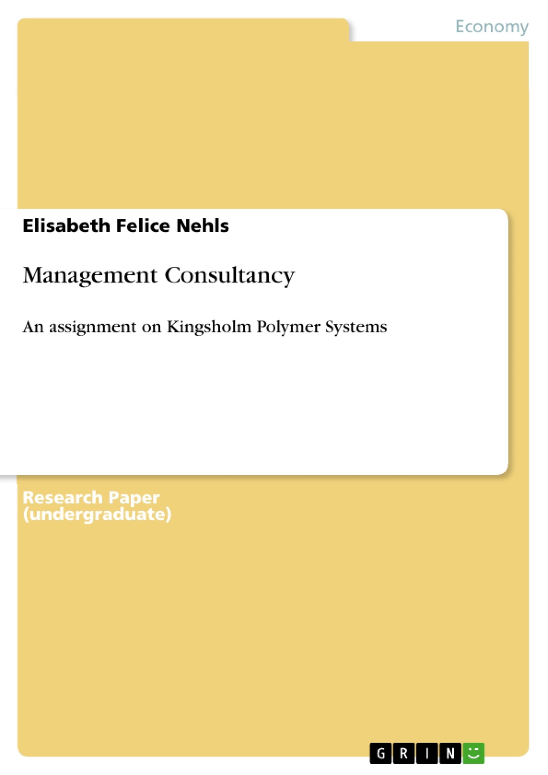 Titre: Management Consultancy
