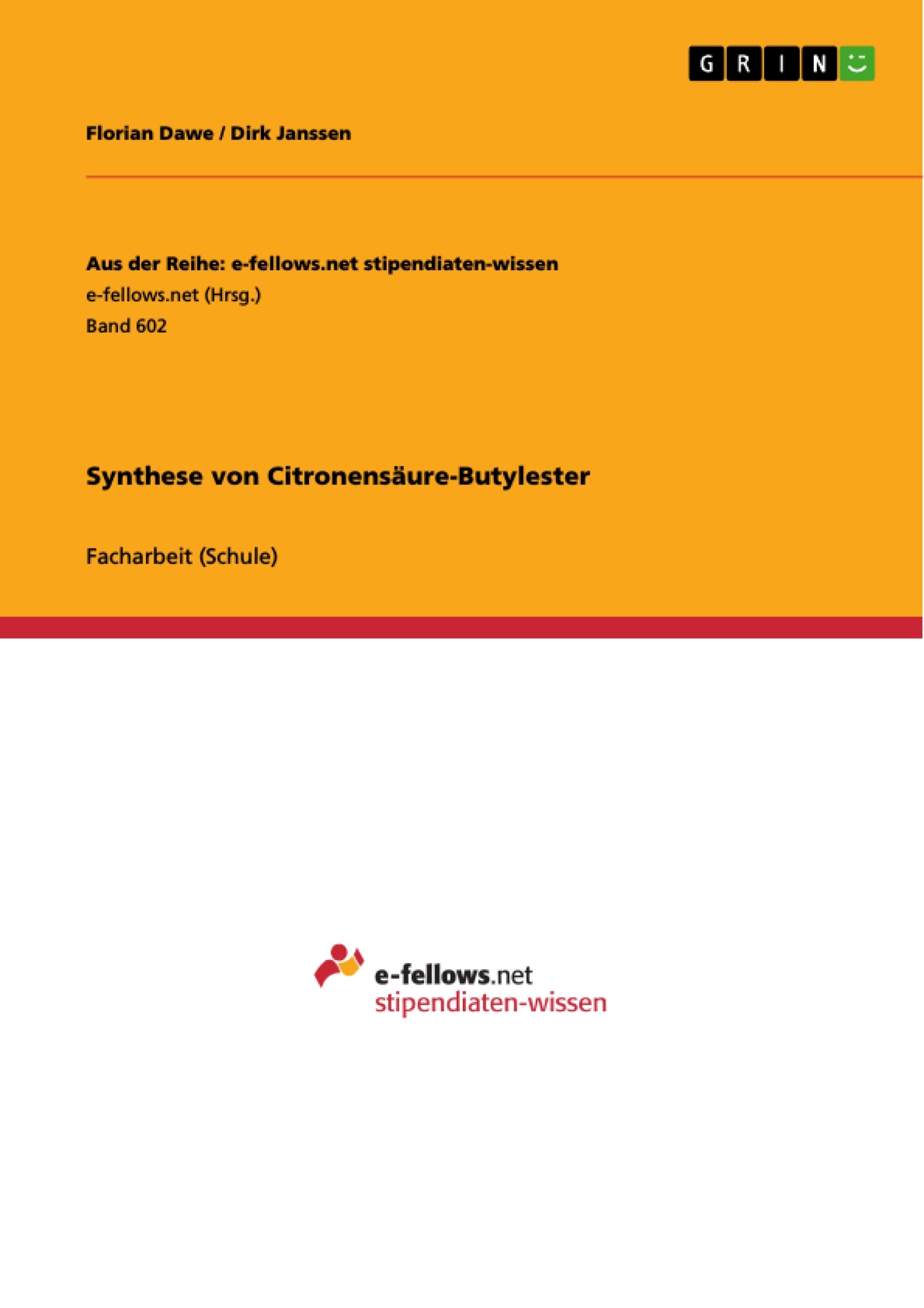 Titre: Synthese von Citronensäure-Butylester
