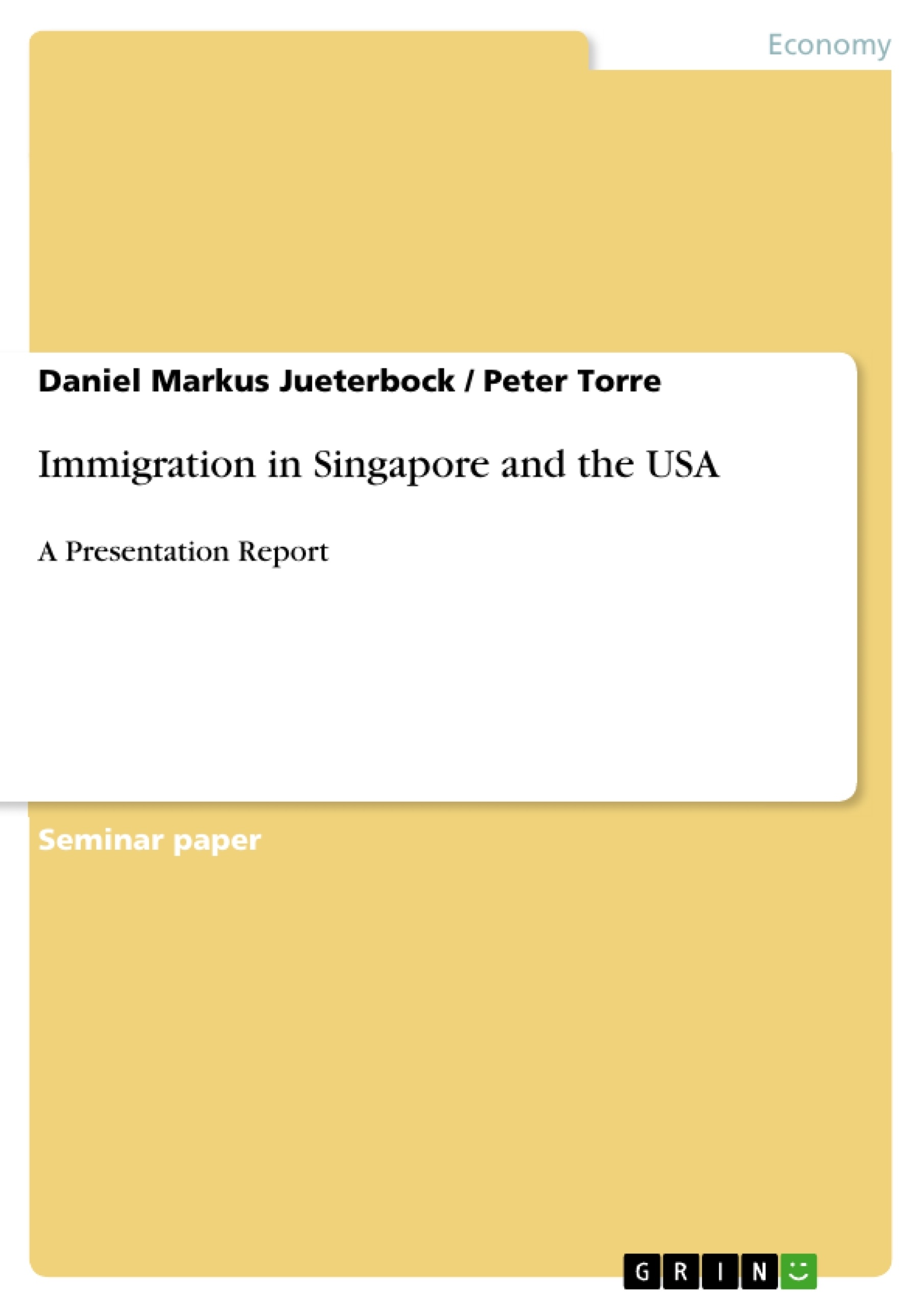 Title: Immigration in Singapore and the USA 