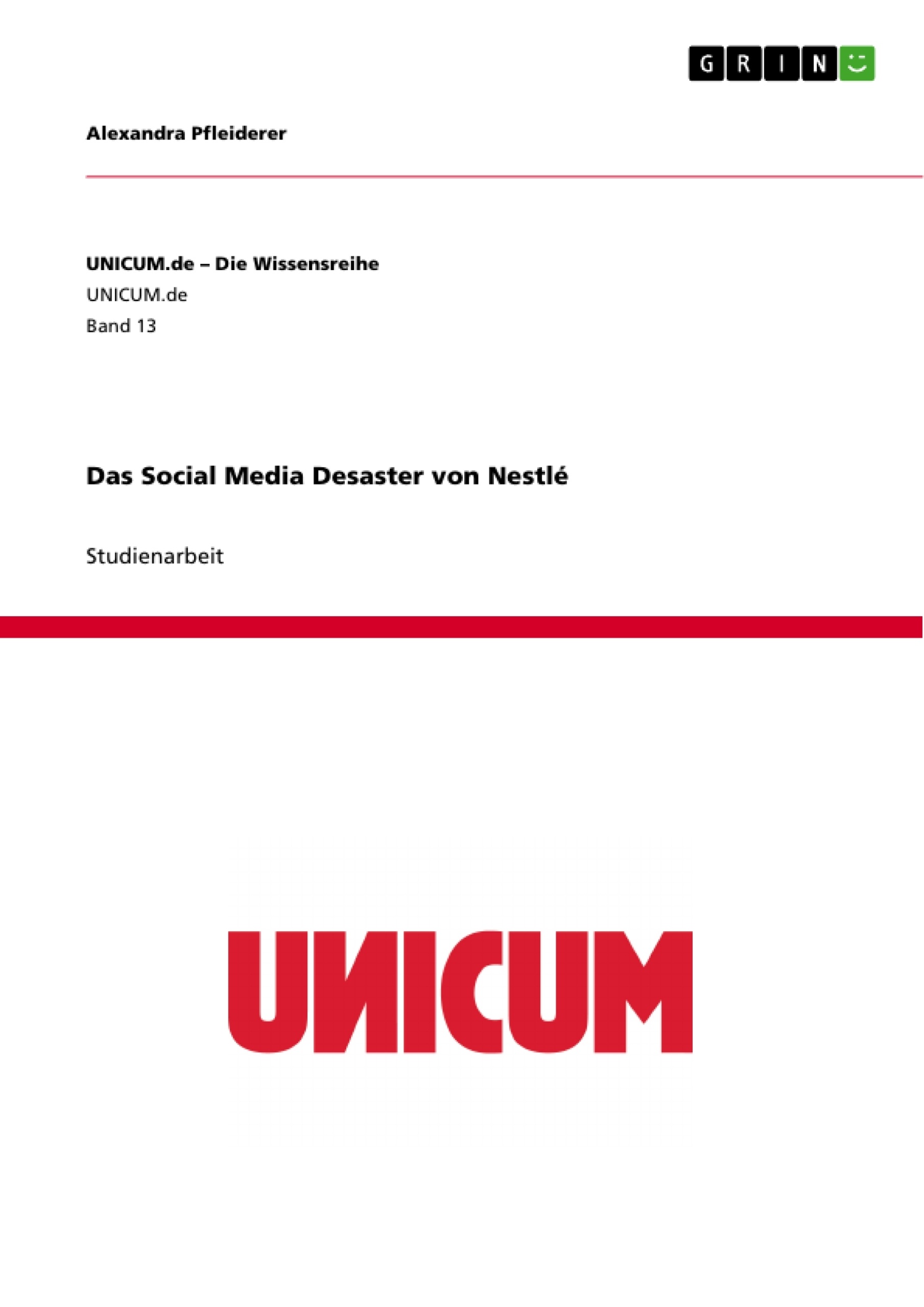 Título: Das Social Media Desaster von Nestlé