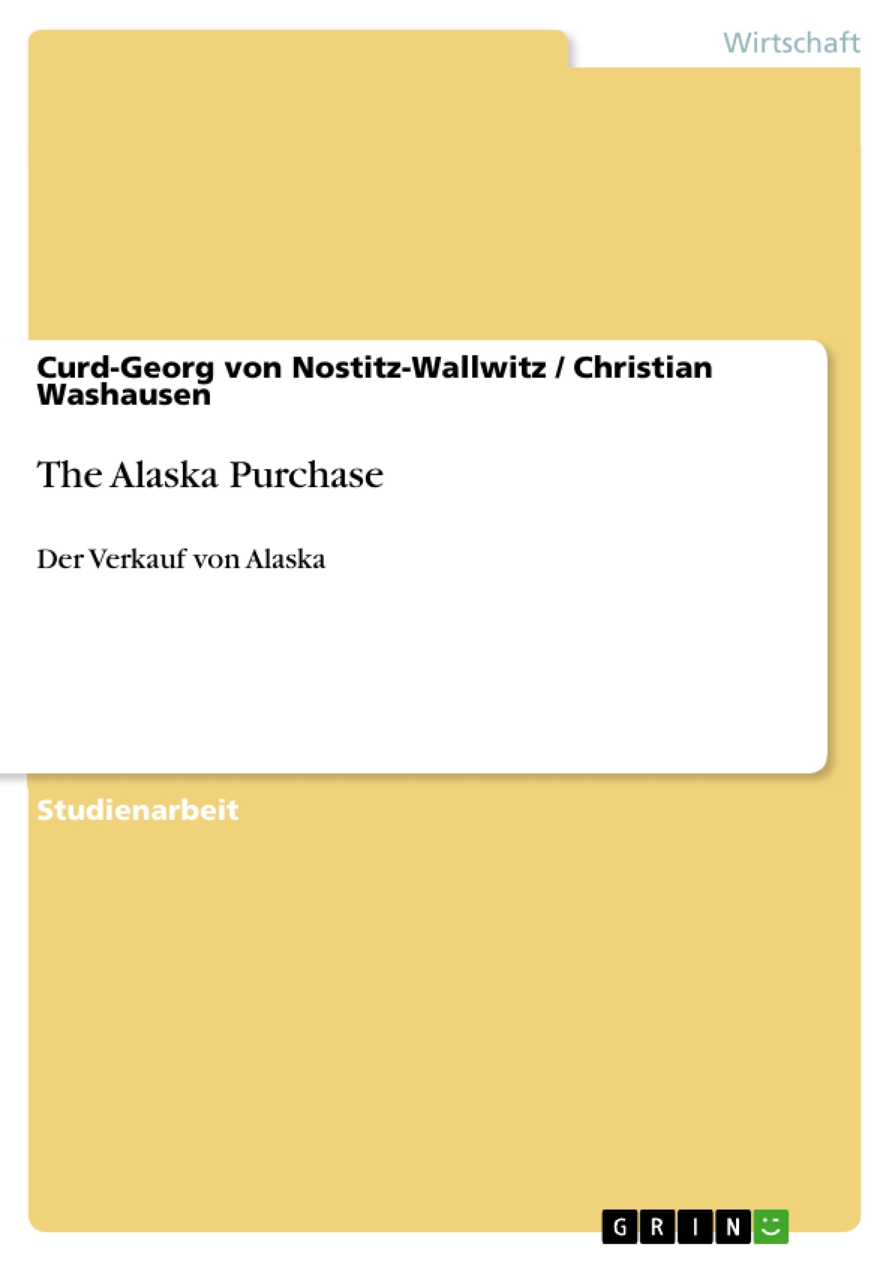 Titre: The Alaska Purchase