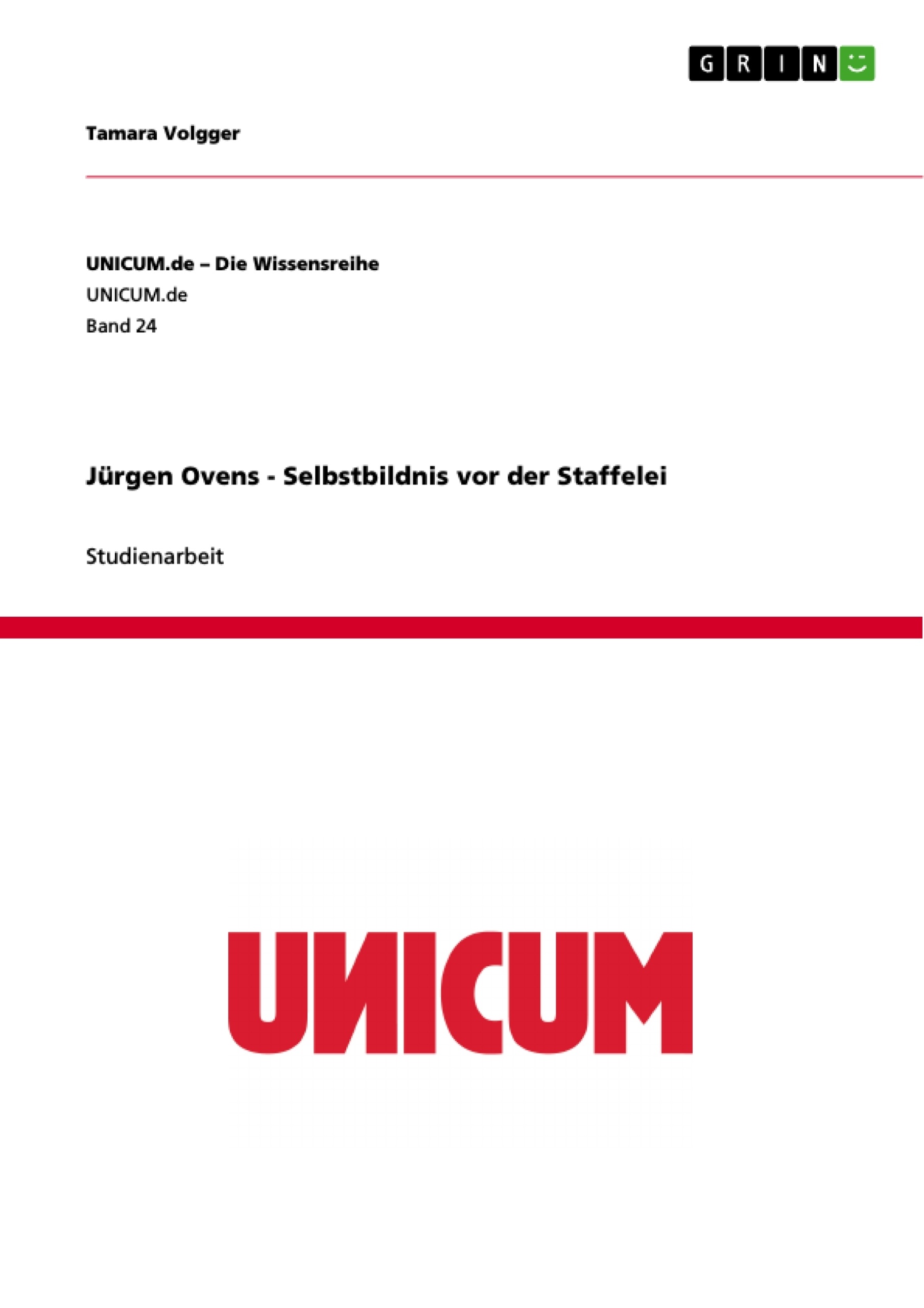 Title: Jürgen Ovens - Selbstbildnis vor der Staffelei
