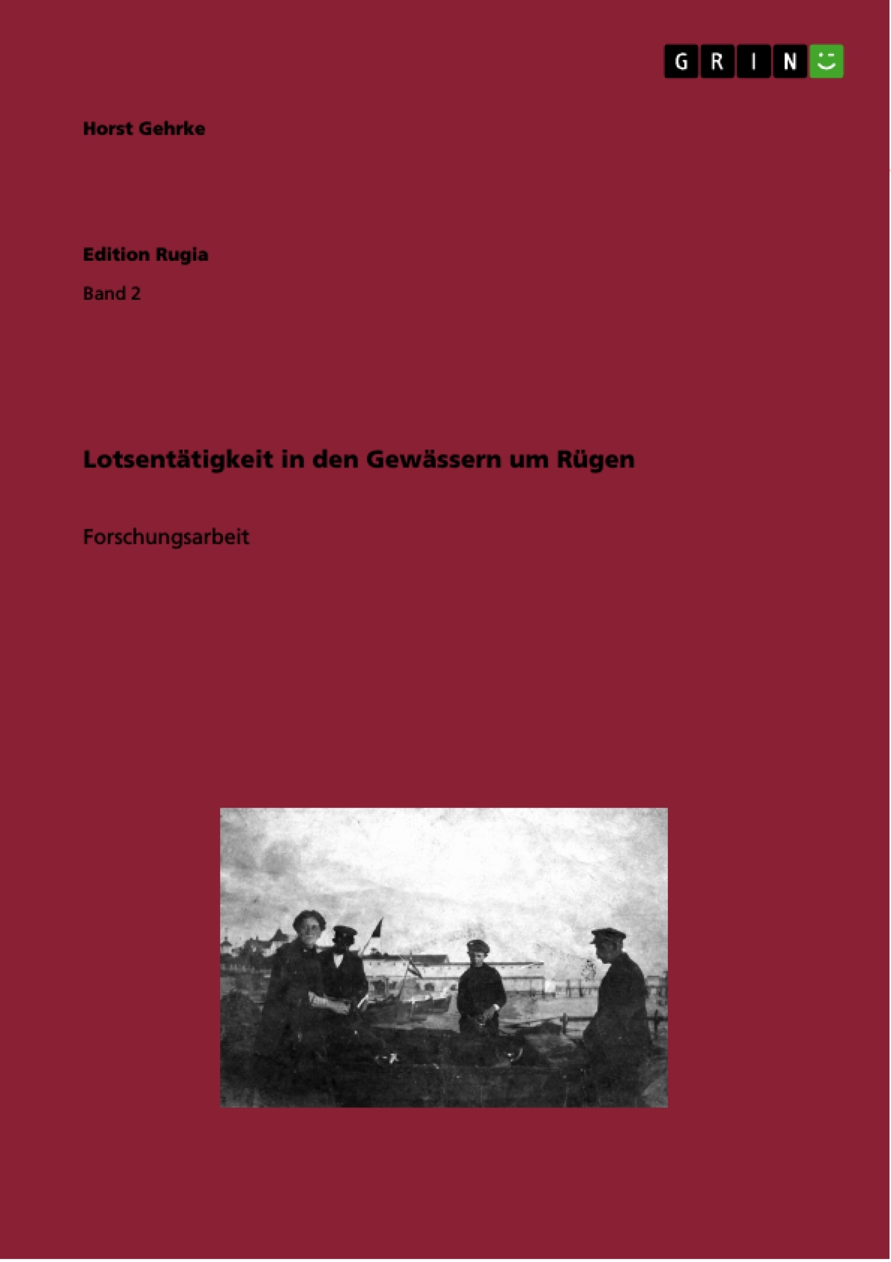 Title: Lotsentätigkeit in den Gewässern um Rügen