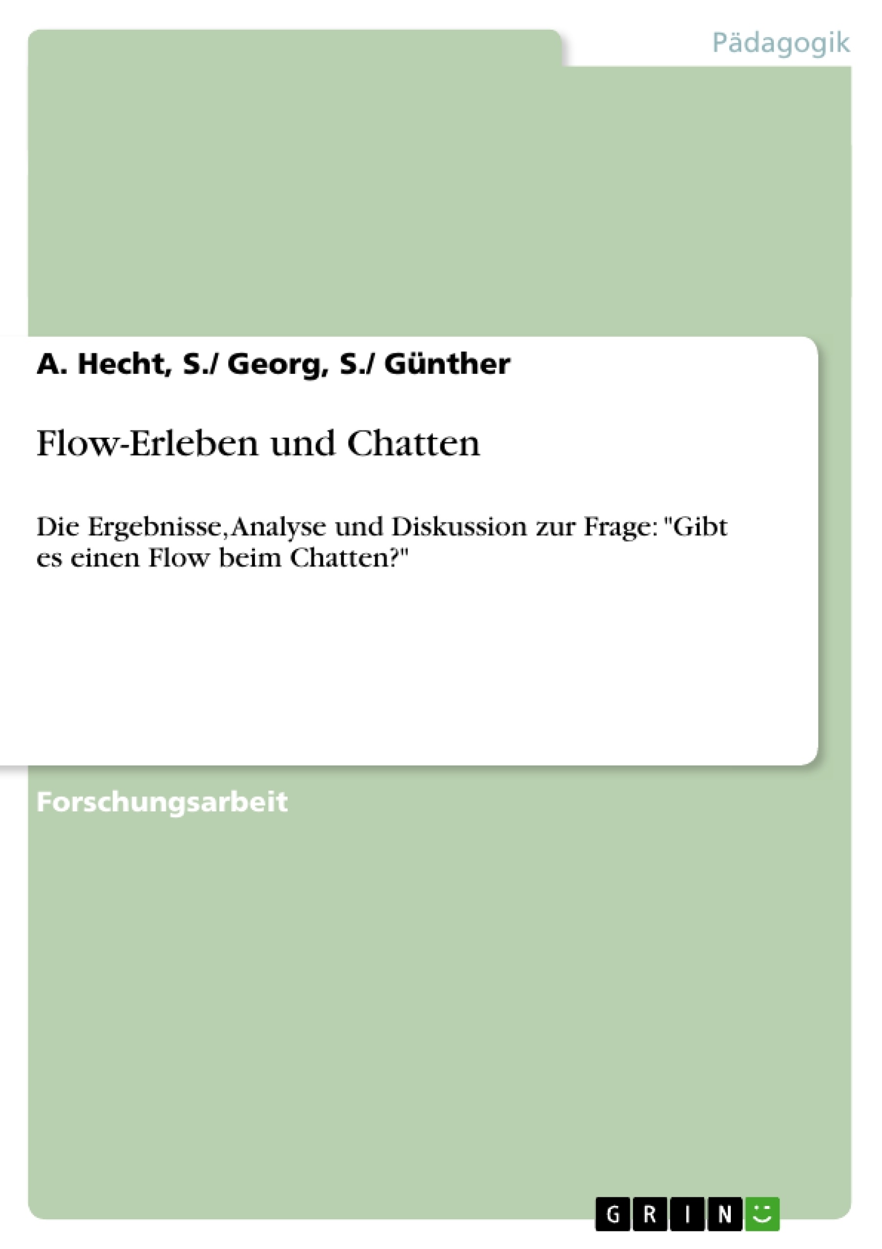Título: Flow-Erleben und Chatten