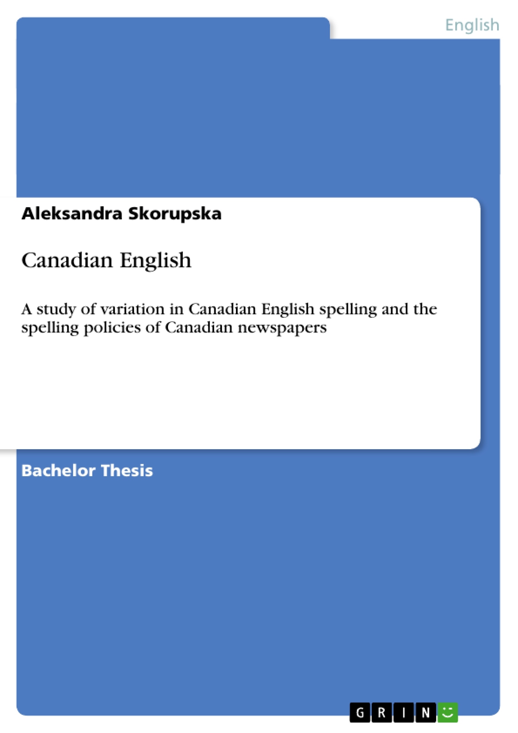 Title: Canadian English