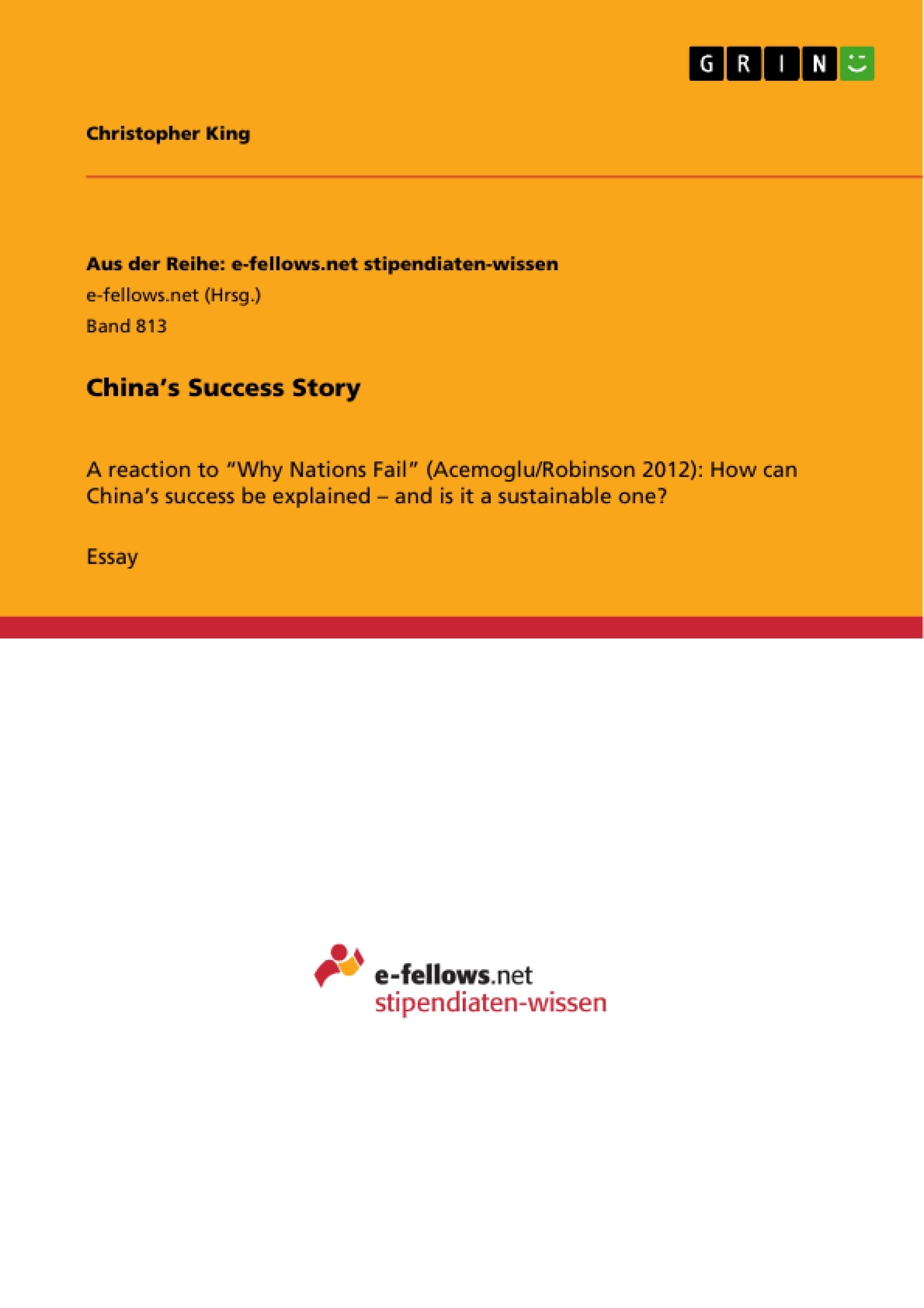 Title: China’s Success Story