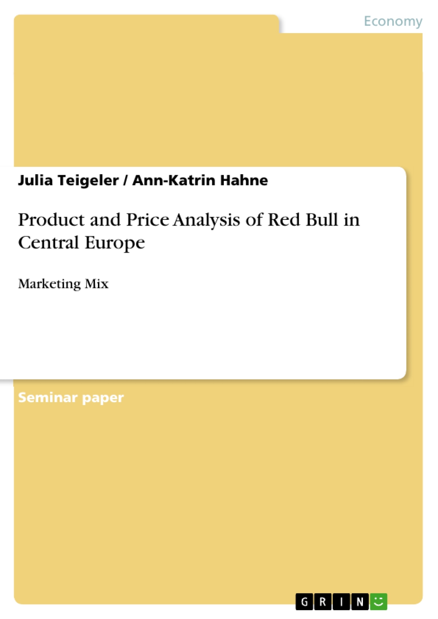 Título: Product and Price Analysis of Red Bull in Central Europe