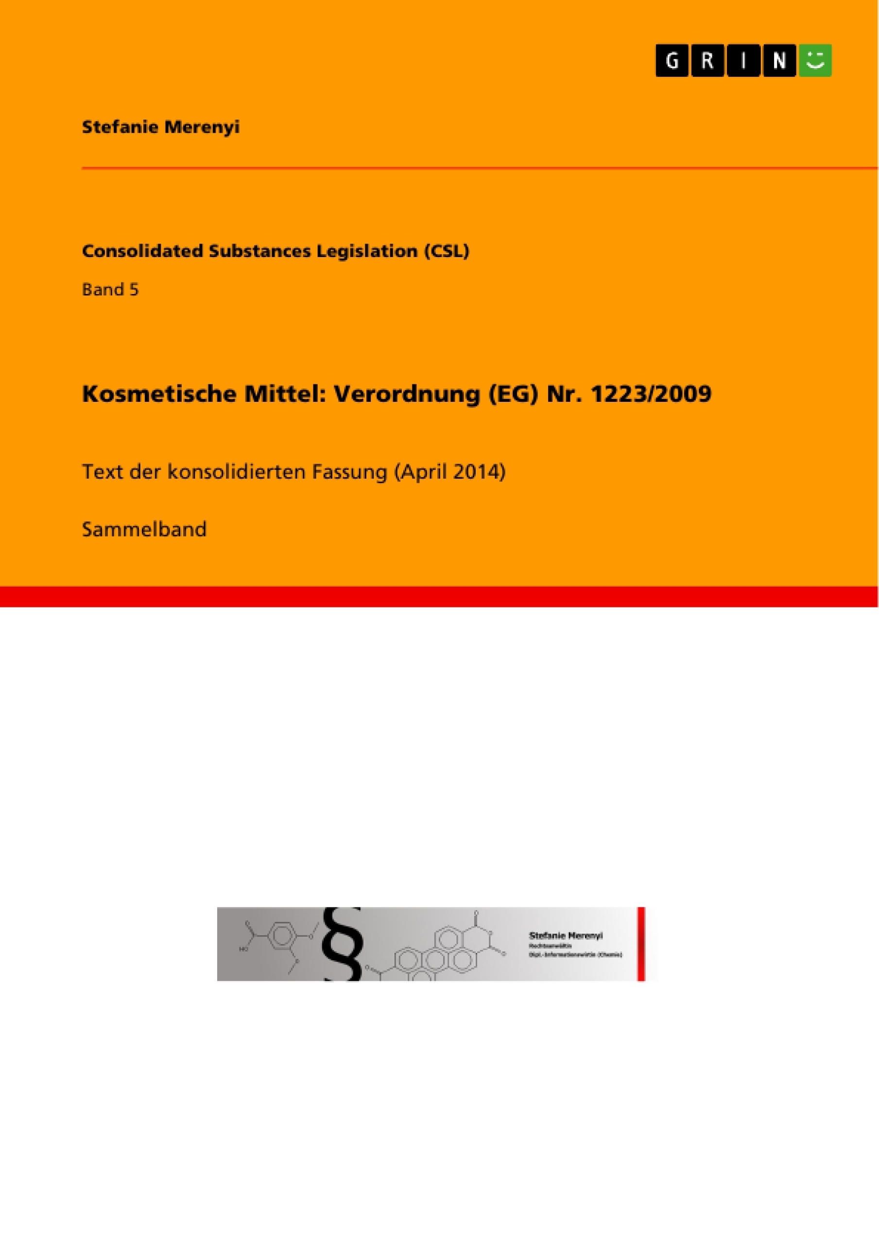 Título: Kosmetische Mittel: Verordnung (EG) Nr. 1223/2009