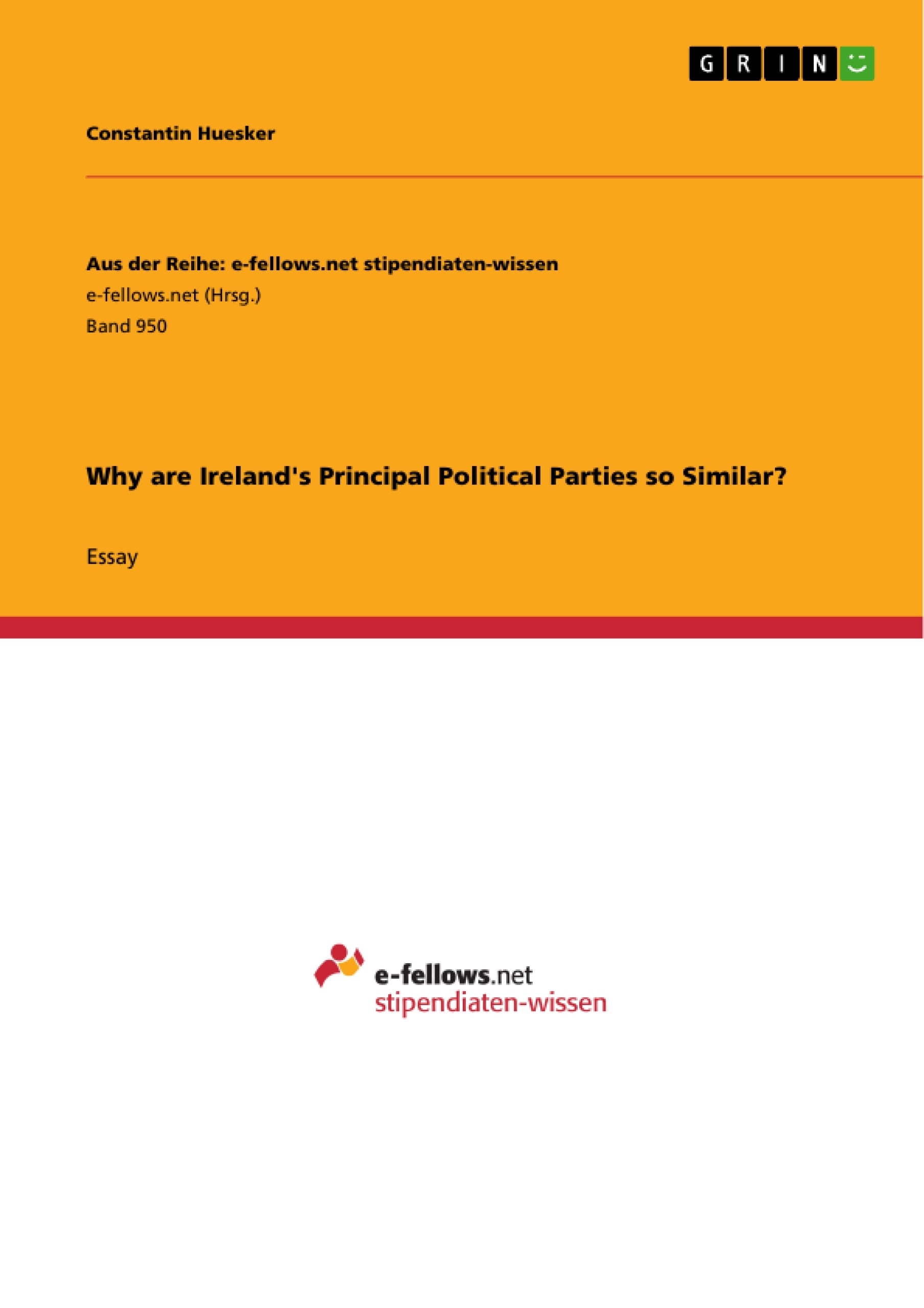 Titre: Why are Ireland's Principal Political Parties so Similar?