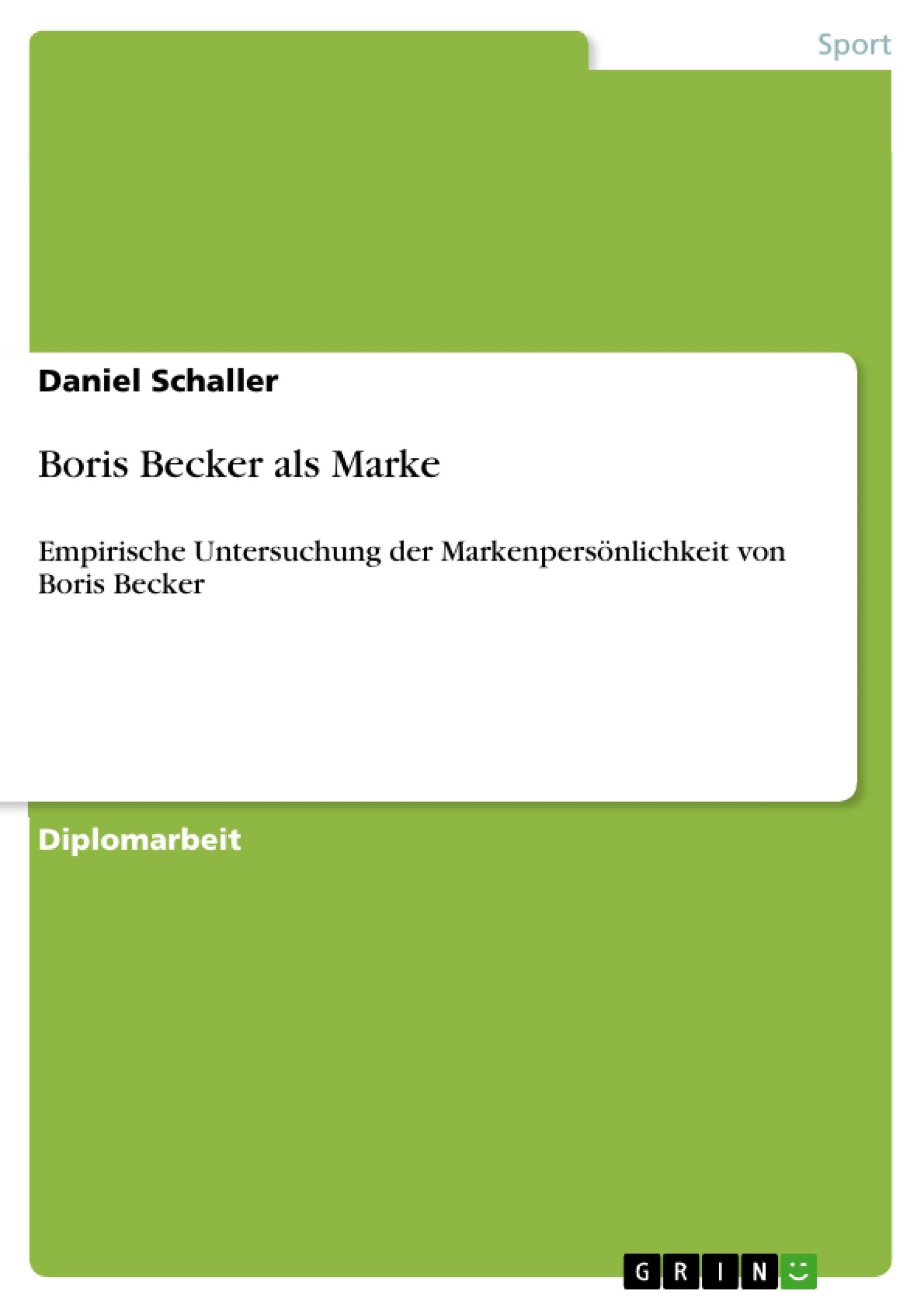 Titre: Boris Becker als Marke