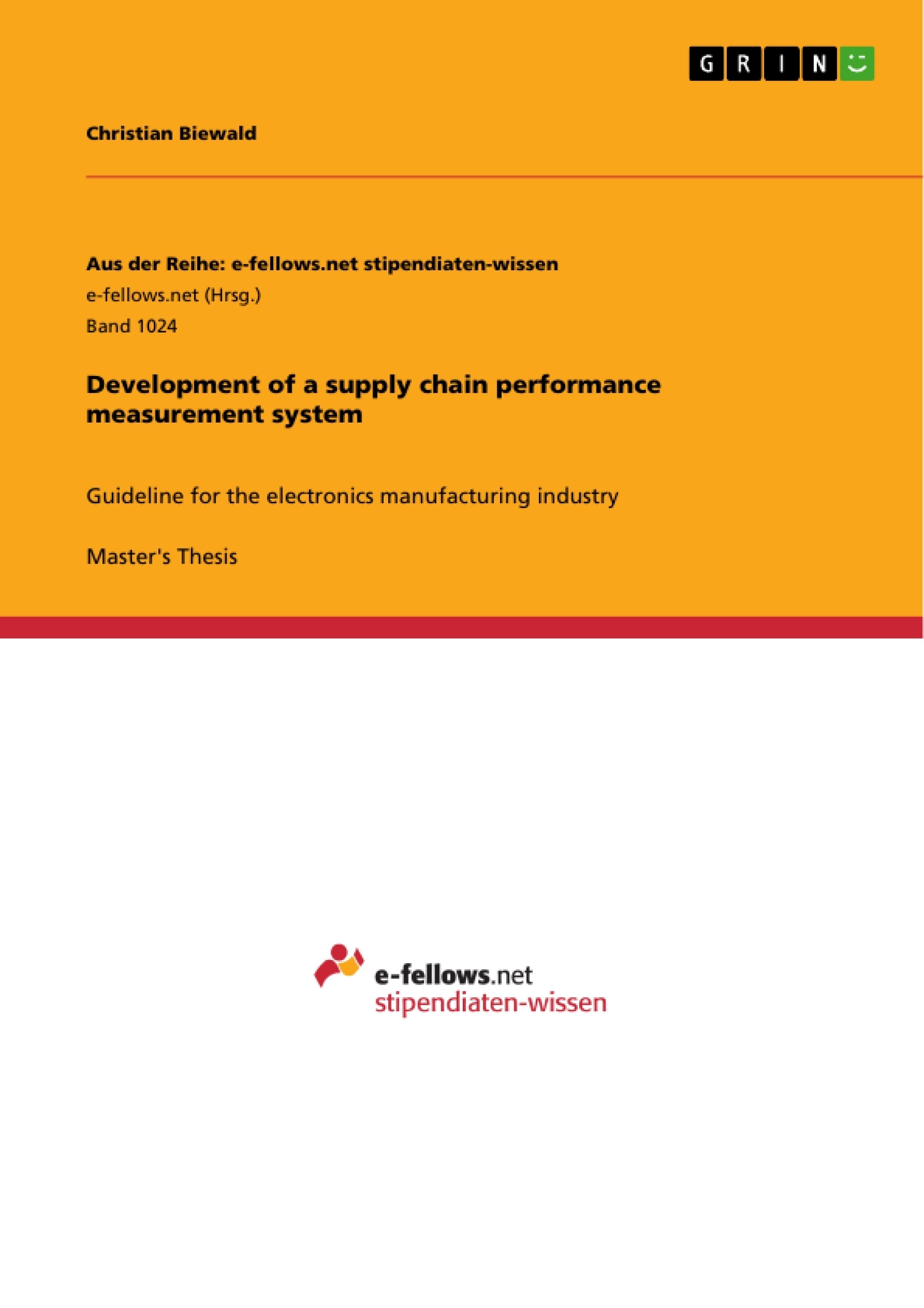 Título: Development of a supply chain performance measurement system