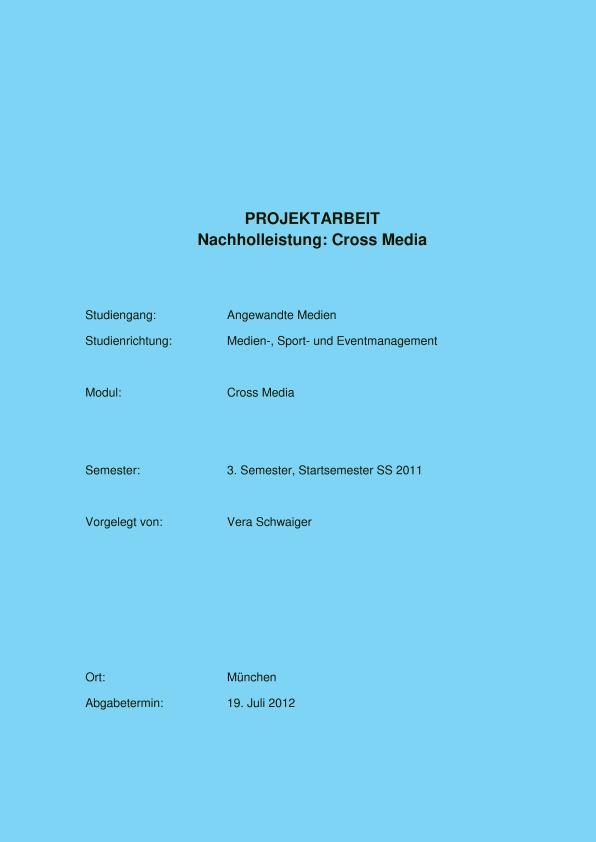 Titel: Cross-Media-Analyse der Kommunikationstechniken der Gemeinde Kochel am See