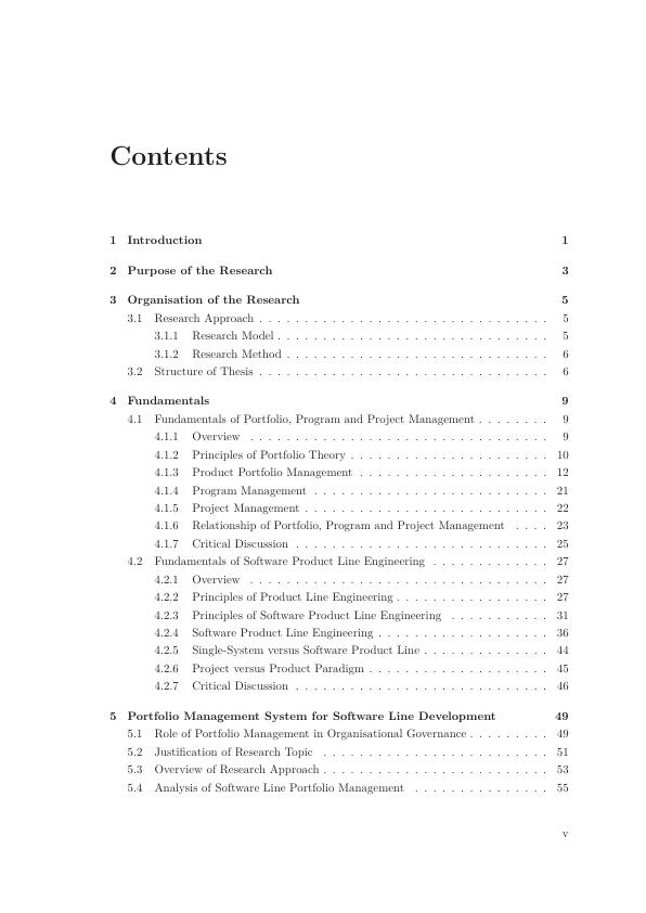 Design of a Portfolio Management System for Software Line Development ...