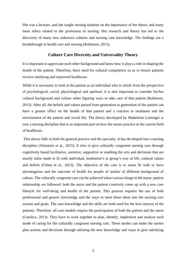 importance of transcultural nursing essay