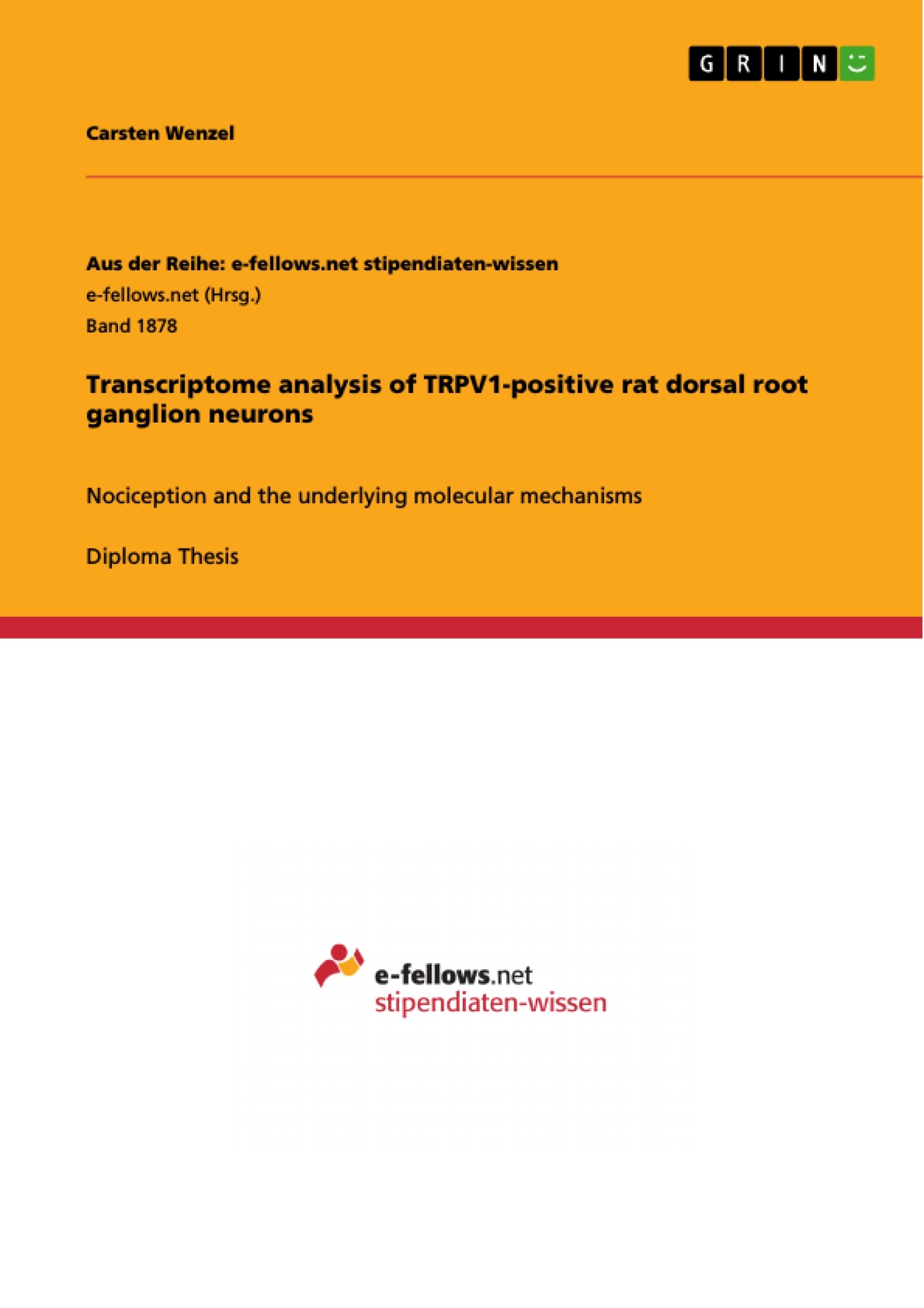 Titre: Transcriptome analysis of TRPV1-positive rat  dorsal root ganglion neurons
