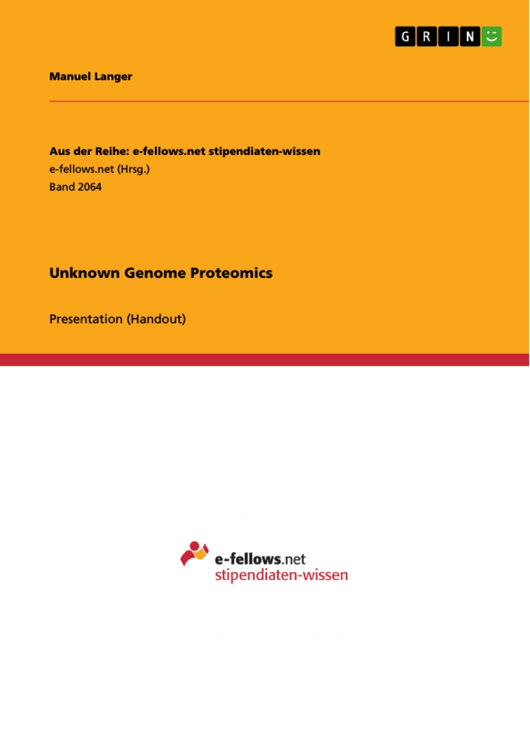 Titre: Unknown Genome Proteomics