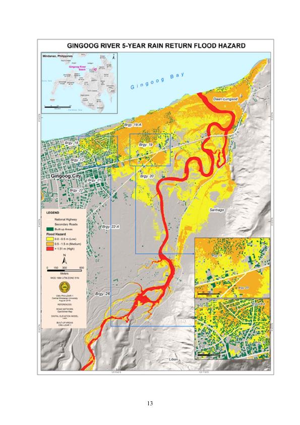 Two-dimensional flood hazard mapping in Gingoog River, Mindanao - GRIN