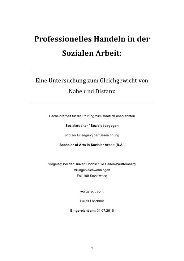 Professionelles Handeln In Der Sozialen Arbeit - GRIN | Grin