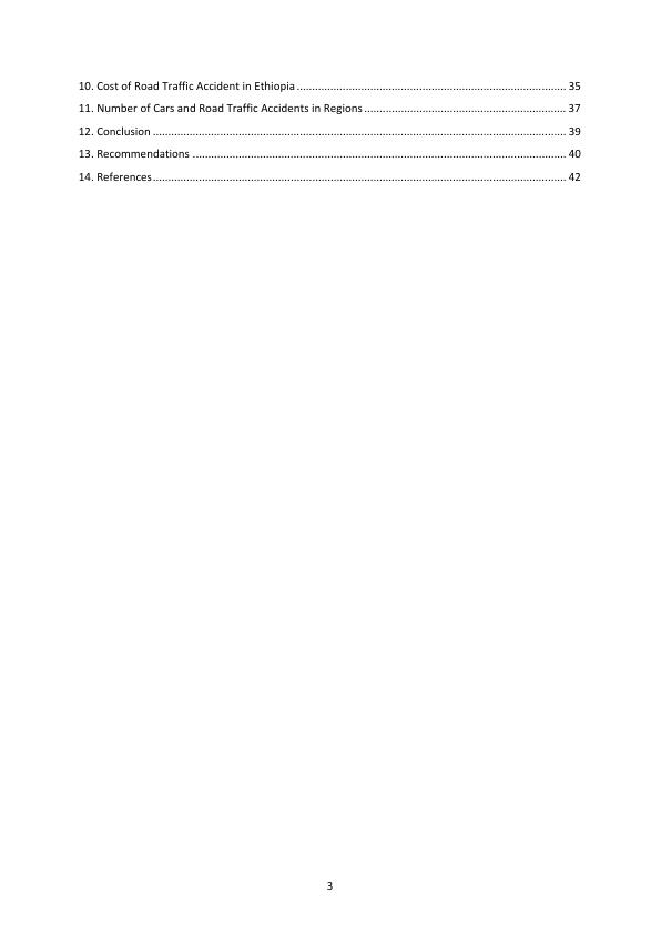 Trends, Causes, and Costs of Road Traffic Accidents in Ethiopia - GRIN ...