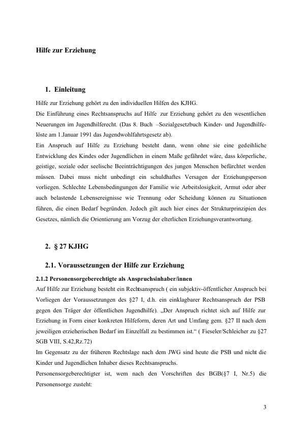 Hilfe Zur Erziehung § 27-35 SGB VIII / KJHG - GRIN | Grin