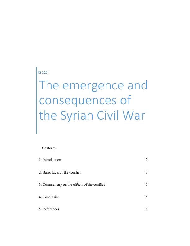 syrian civil war research paper pdf