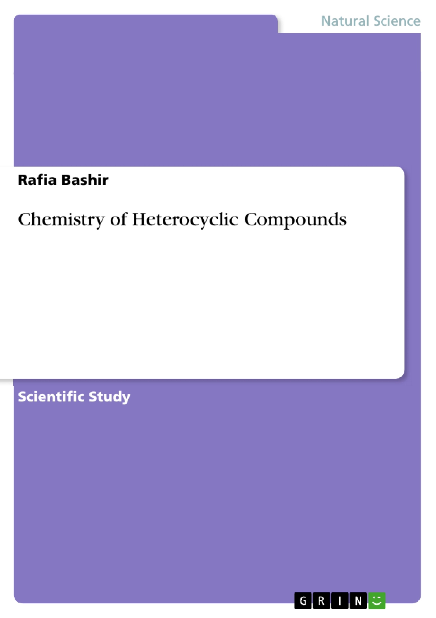 Title: Chemistry of Heterocyclic Compounds